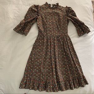 Batsheva strawberry print dress size 2